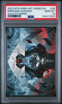 2023 MTG MARCH OF THE MACHINE ART SER GOLD STAMPED #26 MIRRODIN AVENGED PSA 10 - Image 1