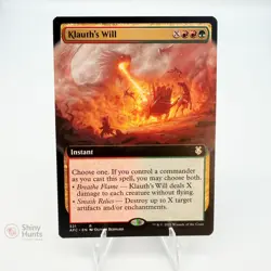 Magic The Gathering Klauth's Will Forgotten Realms Commander Regular NM - Image 1