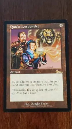 Quicksilver Amulet Urza's Legacy EX/LP 130/143 MTG Magic the Gathering Artifact - Image 5