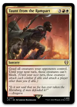 Taunt from the Rampart #71 (NM) Lord of the Rings LTC Magic MTG - Image 1