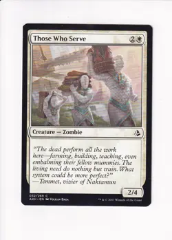 2017 VINTAGE MAGIC THE GATHERING MTG THOSE WHO SERVE (X) - Image 1