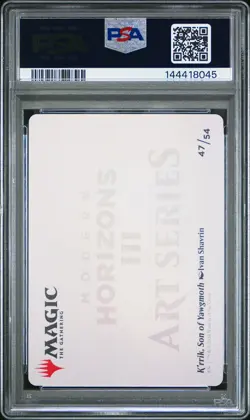 2024 MTG MODERN HORIZONS 3 ART SER GOLD STAMPED K'RRIK, SON OF YAWGMOTH PSA 10 - Image 2