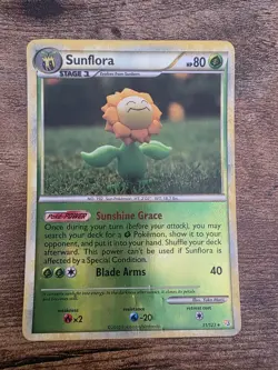 Pokemon TCG Sunflora Heartgold & Soulsilver 31/123 Reverse Holo Rare - Image 1