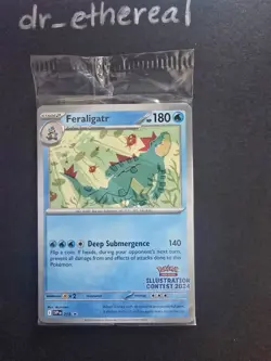Pokemon Illustration Contest 2024 Promo Pack [Feraligatr Pikachu Toxtricity EX] - Image 1