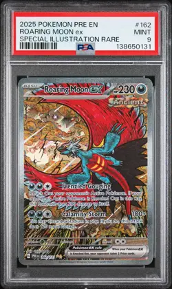 2025 POKEMON PRE EN-PRISMATIC EVOLUTIONS #162 ROARING MOON EX PSA 9 - Image 1