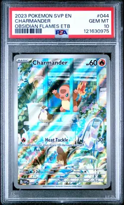 2023 POKEMON SVP EN-SV BLACK STAR PROMO #044 CHARMANDER PSA 10 - Image 1
