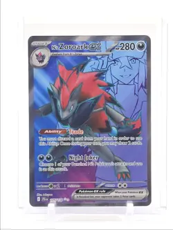 N'S ZOROARK EX 2025 POKEMON JOURNEY TOGETHER ULTRA RARE 175/159 Q0200 - Image 1