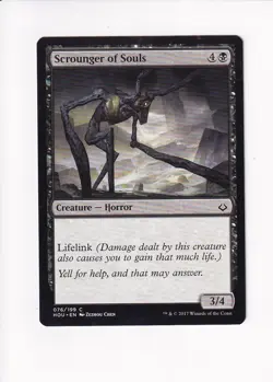 2017 VINTAGE MAGIC THE GATHERING MTG SCROUNGER OF SOULS (#2) (X) - Image 1