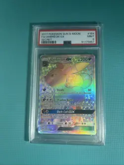 2017 POKEMON SUN & MOON FA/UMBREON GX SECRET #154 PSA 9 - Image 3