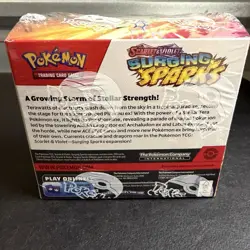 Pokemon TCG Scarlet & Violet Surging Sparks Booster Box factory tear on one side - Image 3
