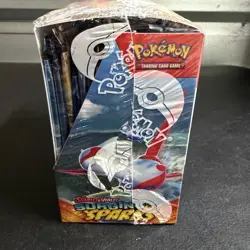Pokemon TCG Scarlet & Violet Surging Sparks Booster Box factory tear on one side - Image 4