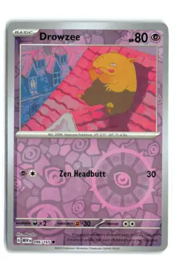 Drowzee 096/165 151 REVERSE HOLO Pokemon TCG NM-LP - Image 1
