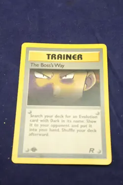 Pokemon 2000 The Boss’s Way Edition 1 Trainer Card 73/82 - Image 1