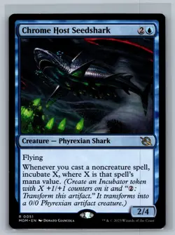 Magic The Gathering March of the Machine Chrome Host Seedshark #0051 MTG TCG CCG - Image 1