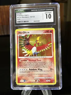 Pokemon TCG Ho-Oh Secret Wonders 2007 Holo CGC PSA 10 Gem Mint Rare! - Image 1
