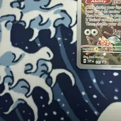 Noctowl SVP141 Promo Stellar Crown Pokemon Center Stamp Near Mint - Image 2
