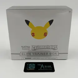 Pokemon Celebrations Elite Trainer Box Sealed ETB Mint Wrap Ships in Acrylic - Image 2