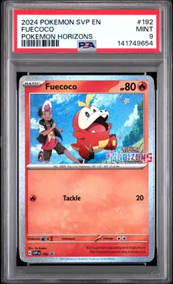 2024 POKEMON SVP EN-SV BLACK STAR PROMO POKEMON HORIZONS #192 FUECOCO PSA 9 - Image 1
