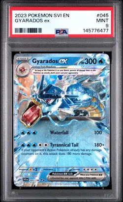 2023 POKEMON SVI EN-SCARLET & VIOLET #045 GYARADOS EX PSA 9 - Image 1