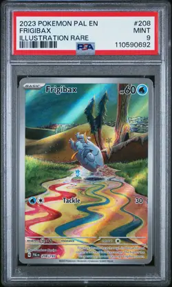 2023 POKEMON PAL EN-PALDEA EVOLVED ILLUSTRATION RARE #208 FRIGIBAX PSA 9 - Image 1