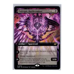 Entropic Battlecruiser #332 Rare Extended Art MTG 2025 Edge of Eternities (EOE) - Image 1