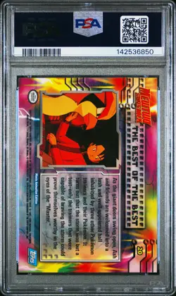 1999 TOPPS POKEMON THE MOVIE EDT THE BEST OF THE BEST #20 MOVIE EDITION PSA 9 - Image 2