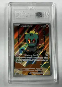 Marshadow 146/132 Pokemon Illustration Rare Mega Evolution Holo TAG Gem Mint 10 - Image 1
