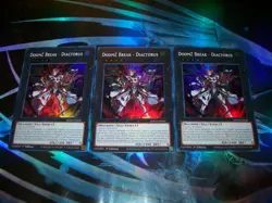 3x DoomZ Break - Diactorus 1st Edition Super Rare DOOD-EN046 Yu-Gi-Oh! - Image 1