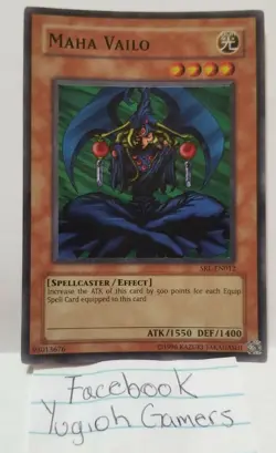 YUGIOH MAHA VAILO SRL-EN012 LIGHT PLAYED SUPER - Image 1