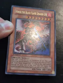 Yu-Gi-Oh! ULTRA RARE CARD HORUS THE BLACK FLAME DRAGON LV8 SOD-EN008 1ST LP - Image 2