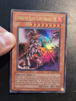 Yu-Gi-Oh! ULTRA RARE CARD HORUS THE BLACK FLAME DRAGON LV8 SOD-EN008 1ST LP - Image 3
