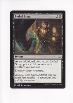 2017 VINTAGE MAGIC THE GATHERING MTG LETHAL STING (#1) (X) - Image 1