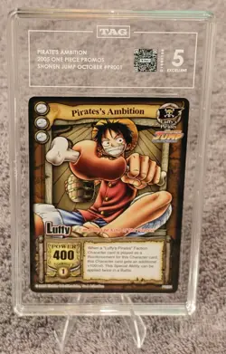 TAG 5 One Piece Pirate's Ambition Promo Luffy PR001 MP - Image 1