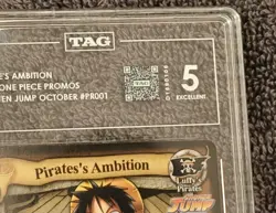 TAG 5 One Piece Pirate's Ambition Promo Luffy PR001 MP - Image 3