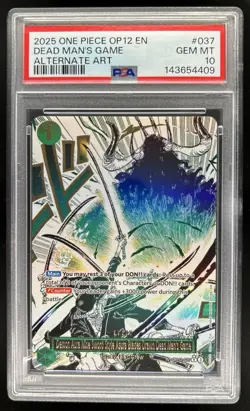 2025 One Piece Nine Sword Style Asura Blades Drawn Alt Art #OP12-037 PSA 10 - Image 1