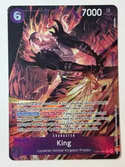 One Piece OP-14 #031 King Alt Art The Azure Sea's Seven - Image 1