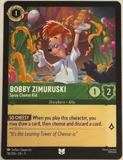 Bobby Zimuruski - Spray Cheese Kid Uncommon Disney Lorcana Fabled 78/204 NM - Image 1