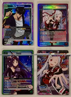 Union Arena SR U STAR ⭐ LOT X4 SUNG JINWOO YUUKI YUNA SOLO LEVELING - Image 1