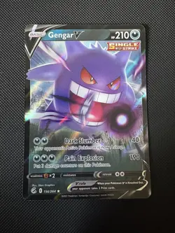 Pokemon Gengar V 156/264 NM Fusion Strike 2021 - Image 1