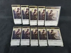 10x White Vigilance Warrior Token Magic The Gathering MTG Amonkhet NM-LP - Image 1
