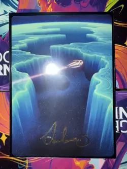 MTG Edge of Eternities Art Series Gold Stamp Signature Sam Chivers 50/54 - Image 1