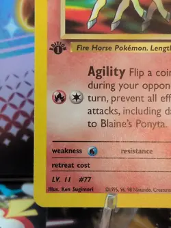 Pokemon TCG Gym Heroes 1st Edition Blaine's Ponyta Common 063/132 NM - Image 4