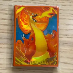 Mega Charizard Y Deck Shield Sleeves 60 Count Pokemon Trading Cards - Image 1