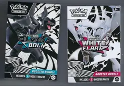 Pokemon Black Bolt and White Flare Booster Bundle Set of 2 Sealed - Image 1