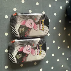 Pokemon TCG Black Bolt White Flare Mini Tins X1 In Hand - Unopened Sealed - Image 1