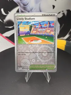 Lively Stadium 180/191 Sv08: Surging Sparks Reverse Holo - Pokemon - NM - Image 1
