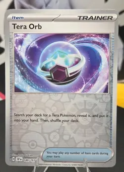 Tera Orb 189/191 Sv08: Surging Sparks Reverse Holo - FREE SHIPPING - NM POKEMON - Image 1