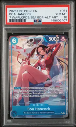 2025 ONE PIECE SEVEN WARLORDS OF THE SEA BINDER SET #051 BOA HANCOCK PSA 10 - Image 1