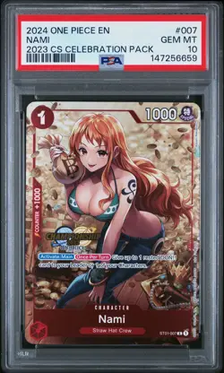 2024 ONE PIECE CHAMP 2023 CELEBRATION PACK #007 NAMI PSA 10 - Image 1