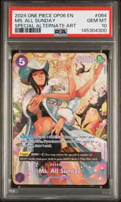 2024 One Piece OP06-Wings Captain MS. All Sunday Special Alternate Art 064 - Image 1